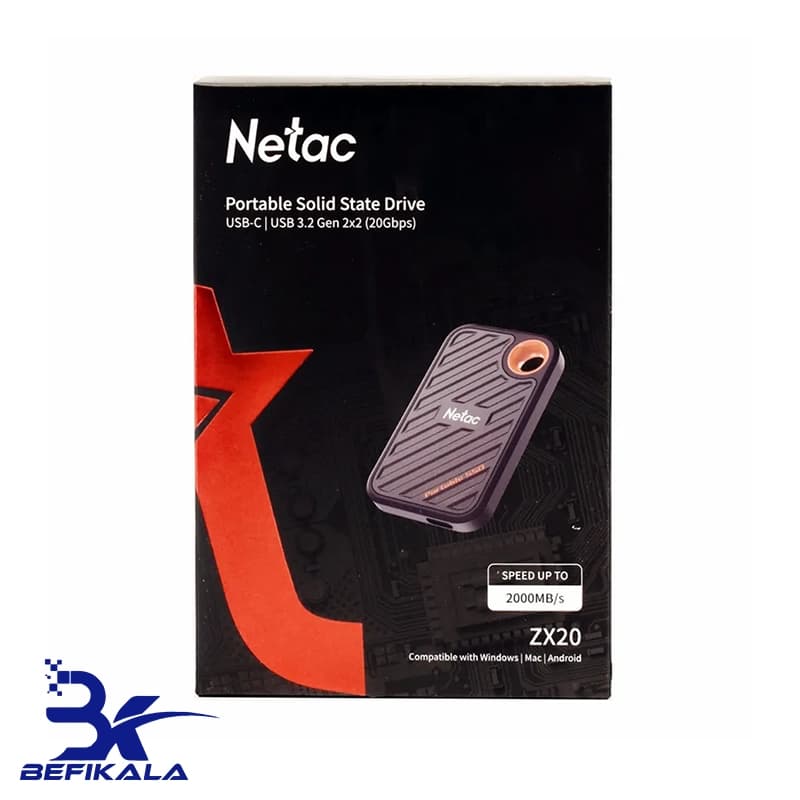 اس اس دی اکسترنال نتاک مدل SSD EXT M.2 2TB NETAC ZX20 — تصویر ۶