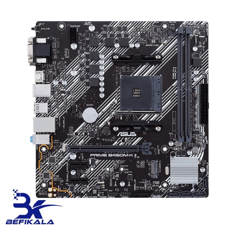 مادربرد ایسوس مدل ASUS PRIME B450 M-K II — تصویر ۱۰