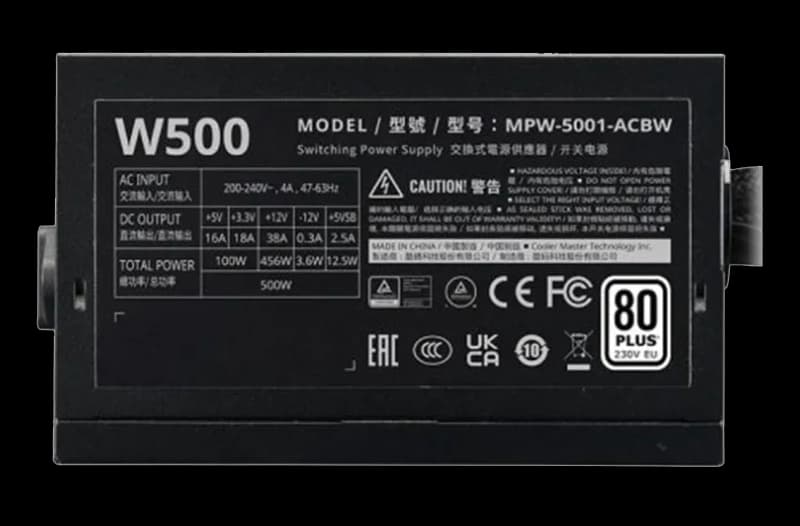پاور کولر مستر مدل POWER COOLERMASTER 500W ELITE NEX — تصویر ۴