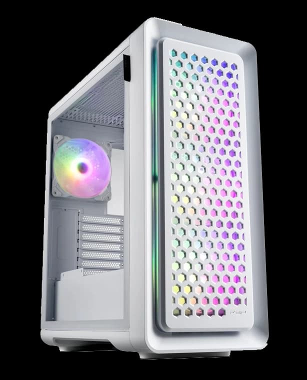 کیس کامپیوتر اف اس پی مدل CASE FSP CUT 593P WHITE — تصویر ۲