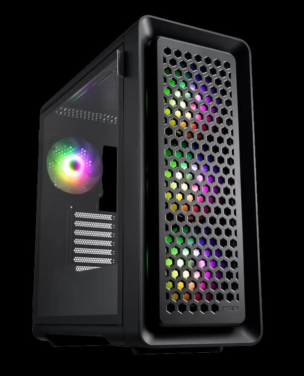 کیس کامپیوتر اف اس پی مدل CASE FSP CUT 593 BLACK — تصویر ۲