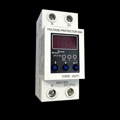 محافظ ولتاژ دیجیتال 60A شیوا امواج مدل VPJT-60 — تصویر ۲