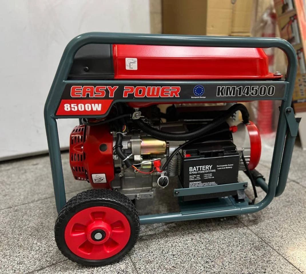 موتور برق 8.5 کیلووات بنزینی تکفاز استارتی ایزی پاور مدل KM14500 — تصویر ۴