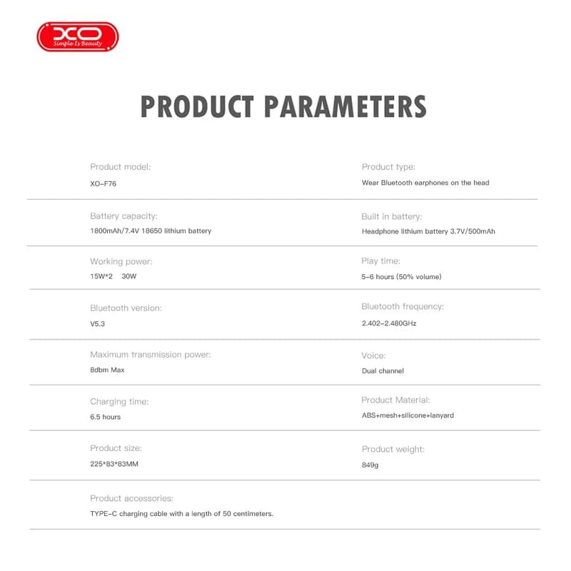 اسپیکر قابل حمل ایکس او مدل XO F76 — تصویر ۱۱