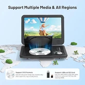 پخش‌کننده DVD قابل حمل (ieGeek) — تصویر ۳