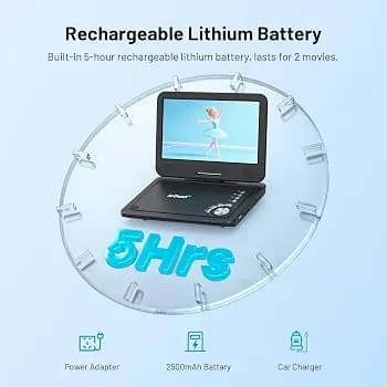 پخش‌کننده DVD قابل حمل (ieGeek) — تصویر ۴