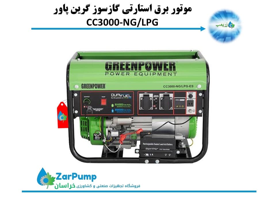 موتور برق گازی گرین پاور CC3000-NG/LPG — تصویر ۸