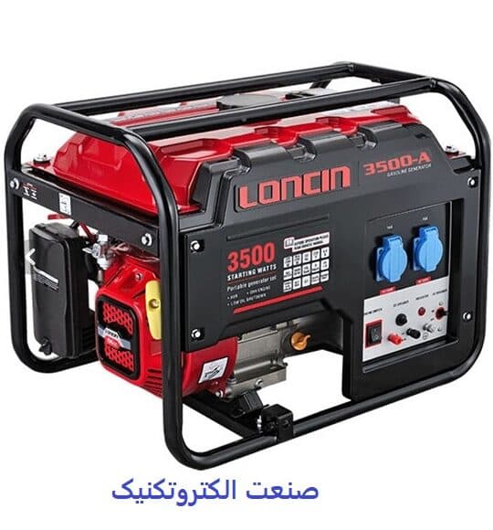 موتور برق لانسین Loncin 3kw بنزینی تکفاز 3 کیلووات مدل LC3500-AS