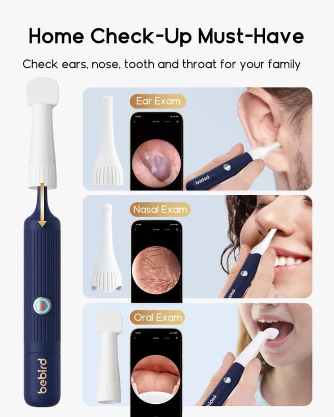 گوش پاک کن هوشمند دوربین دار Bebird EarSight Plus135R — تصویر ۶