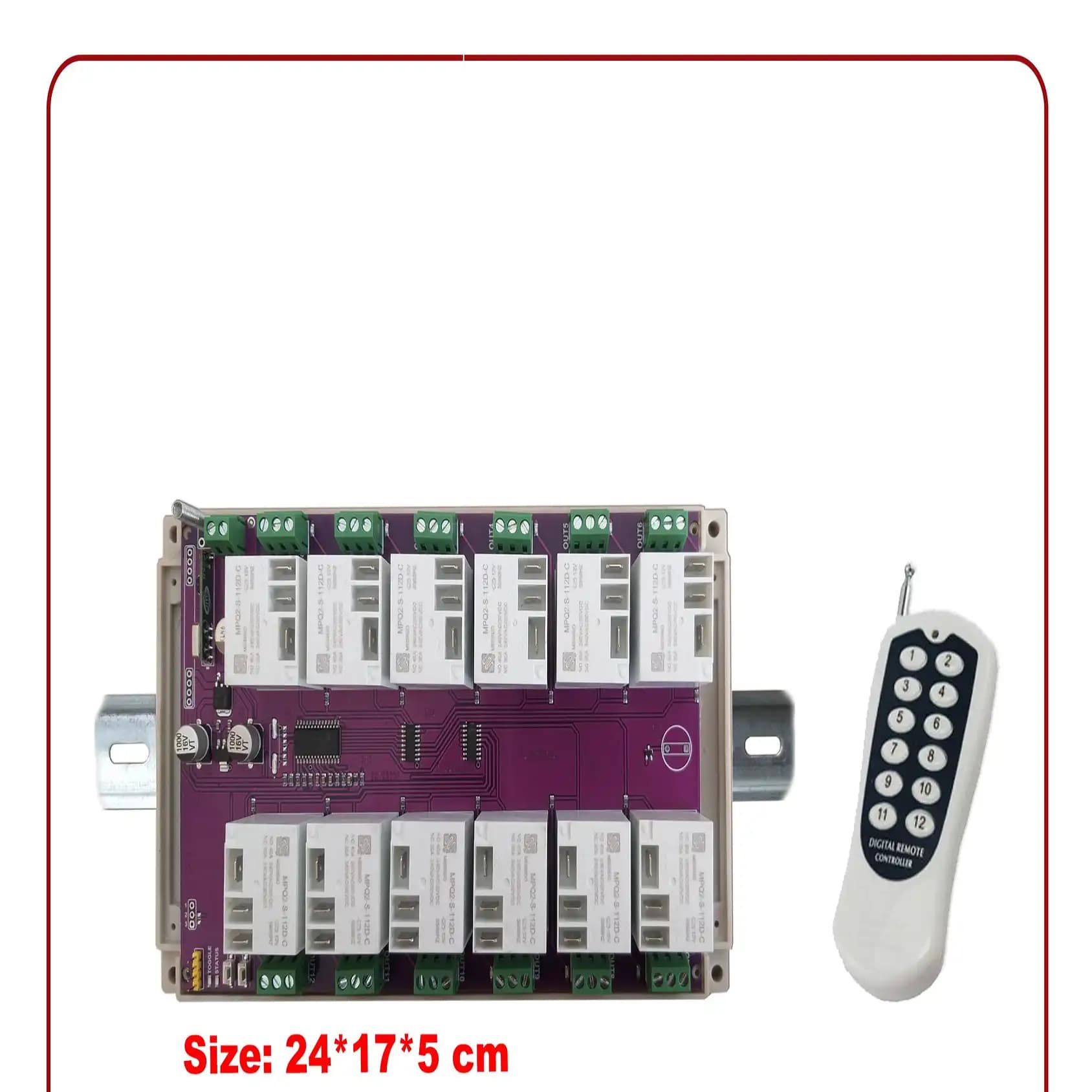 کنترل ریموتی 12 کاناله LRC056 رله 30A