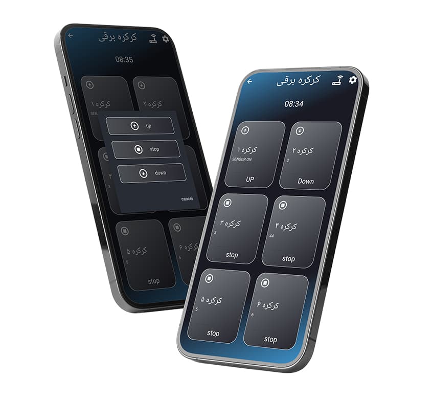 برد کرکره هوشمند هانتک مدل WIFI + SMS + RF — تصویر ۸
