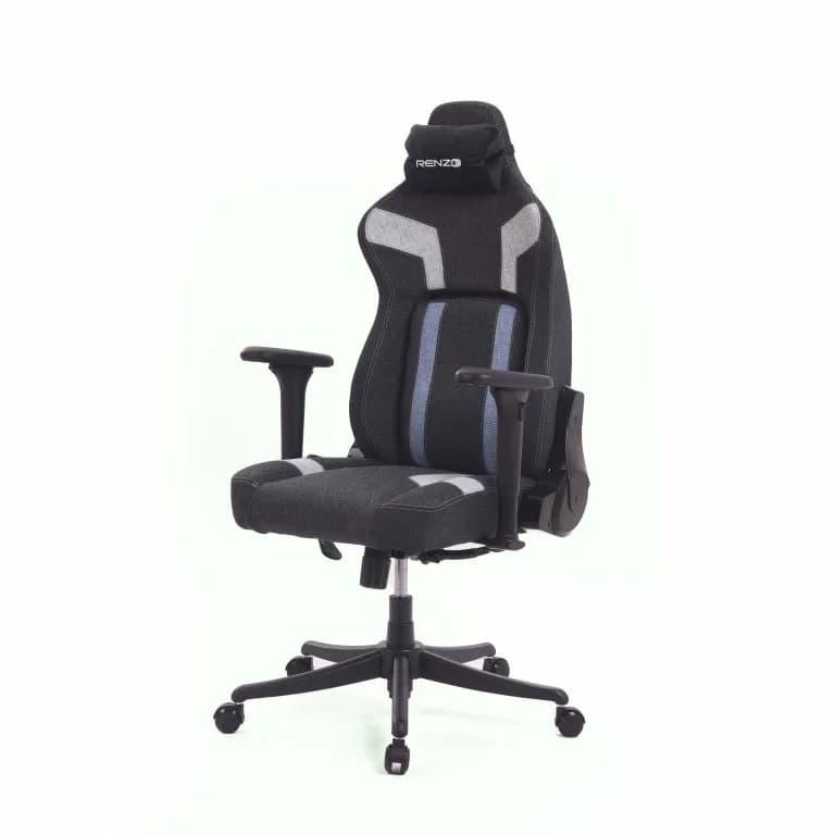صندلی گیمینگ رنزو RENZO Dynamic FABRIC Blue — تصویر ۴