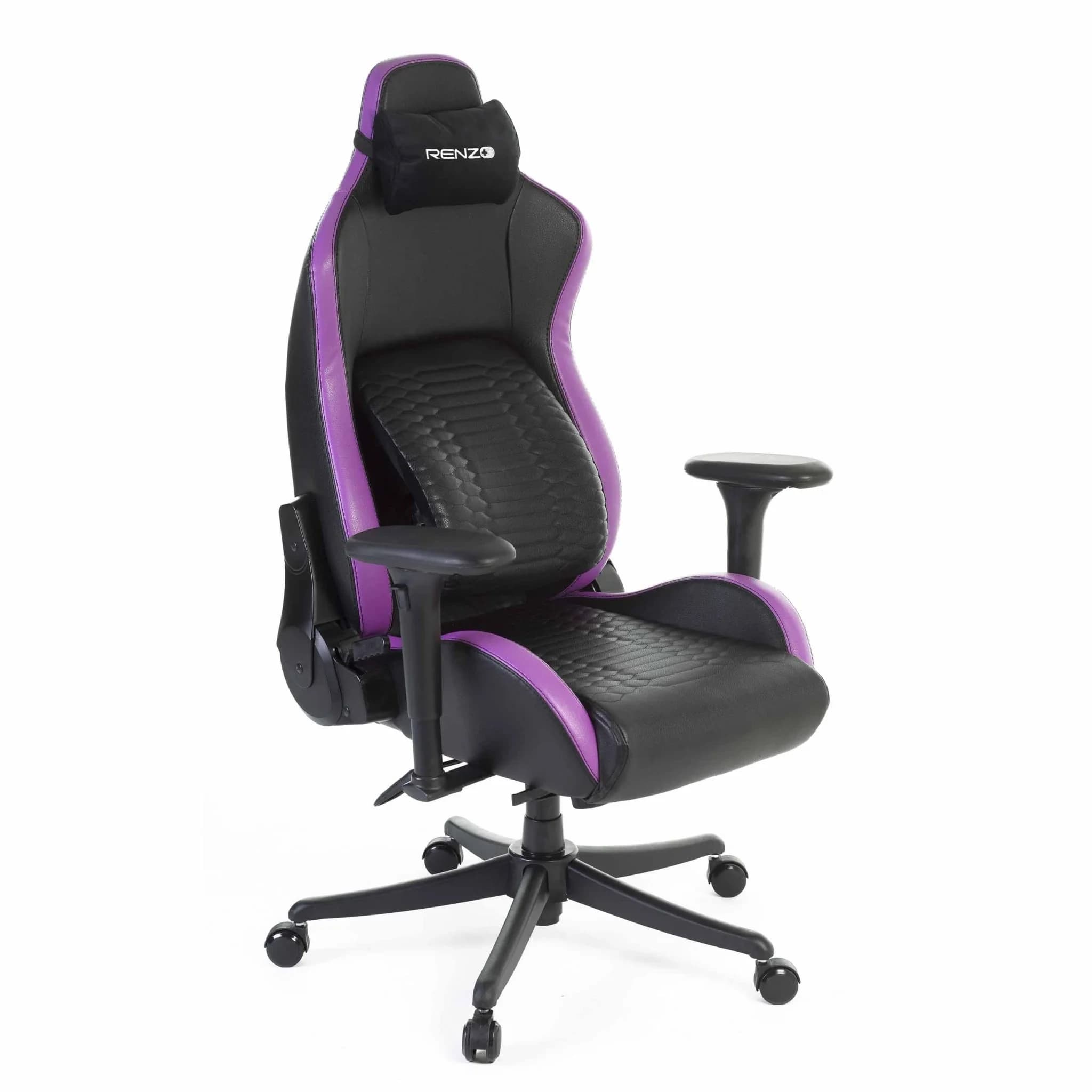 صندلی گیمینگ رنزو RENZO Royal Electric Purple — تصویر ۳