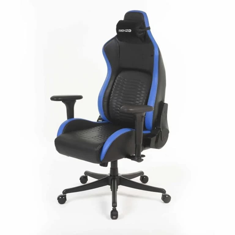 صندلی گیمینگ رنزو RENZO Royal Blue Navy — تصویر ۷