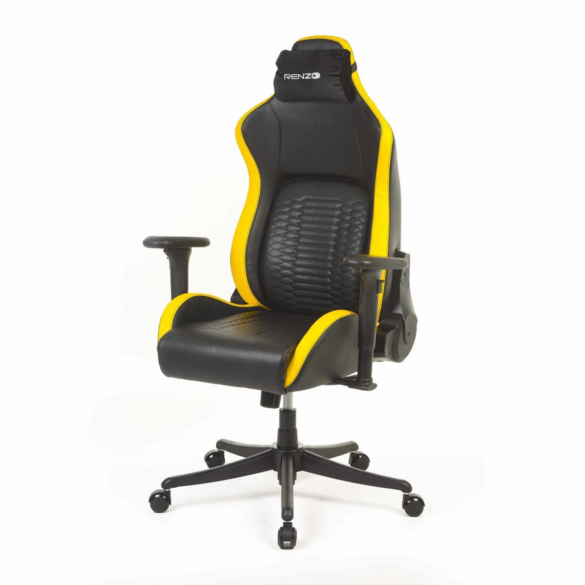 صندلی گیمینگ رنزو RENZO Royal Cyber Yellow — تصویر ۳