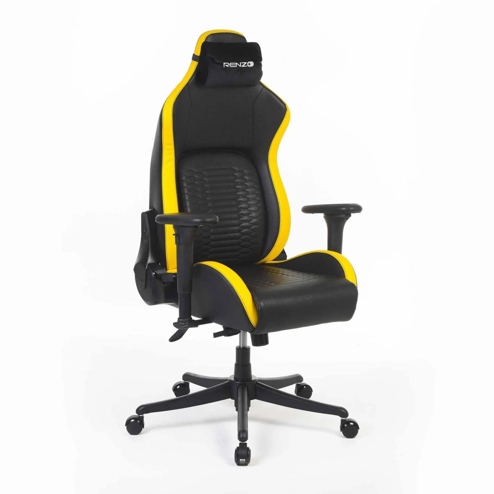 صندلی گیمینگ رنزو RENZO Royal Cyber Yellow — تصویر ۴