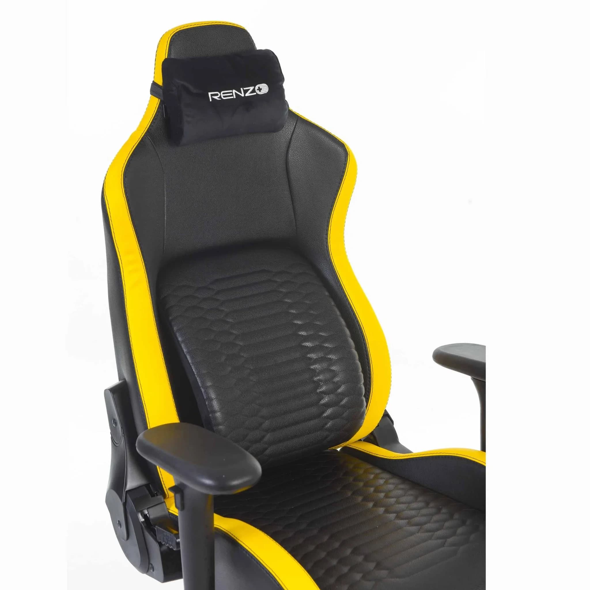 صندلی گیمینگ رنزو RENZO Royal Cyber Yellow — تصویر ۵