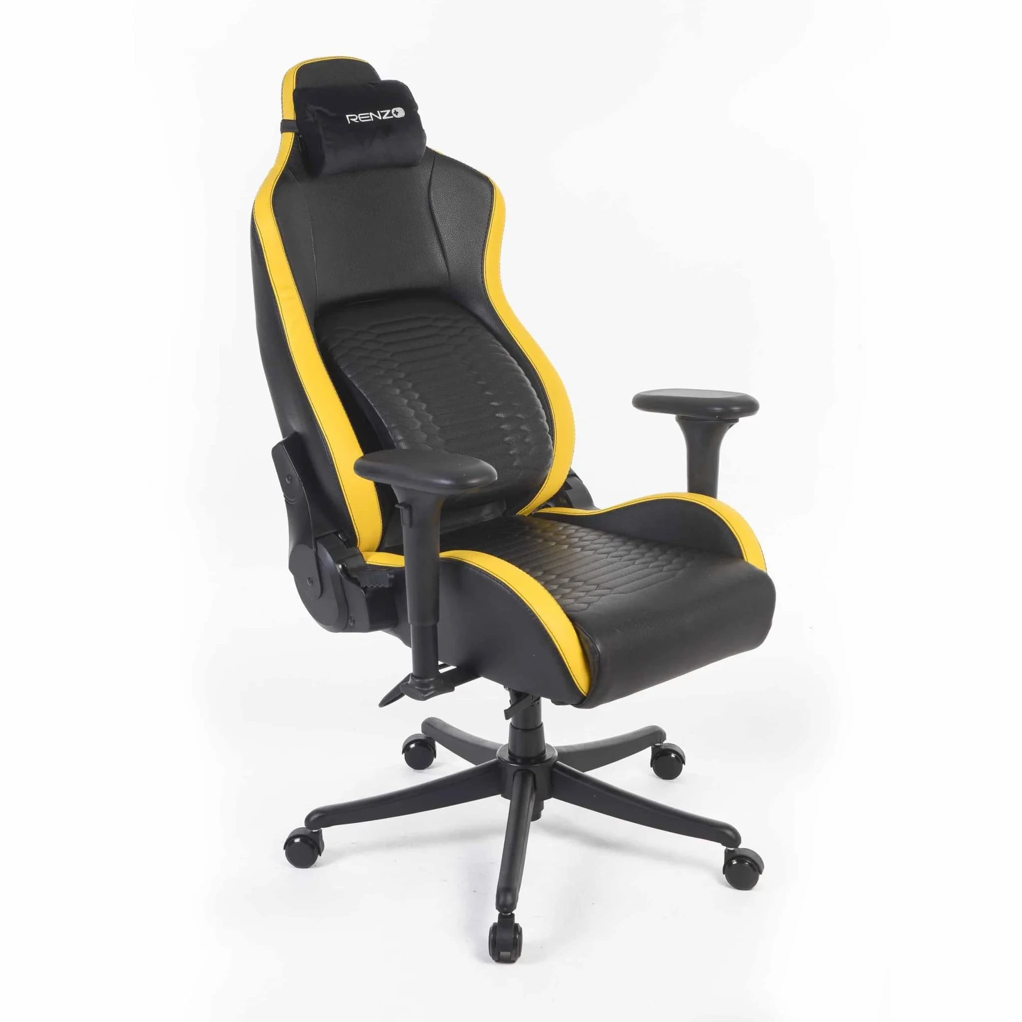 صندلی گیمینگ رنزو RENZO Royal Cyber Yellow — تصویر ۷