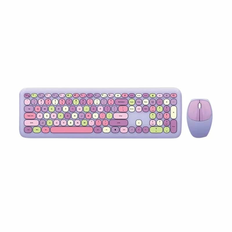 کیبورد و ماوس بی‌سیم مافی MOFII 666 Purple — تصویر ۱۰