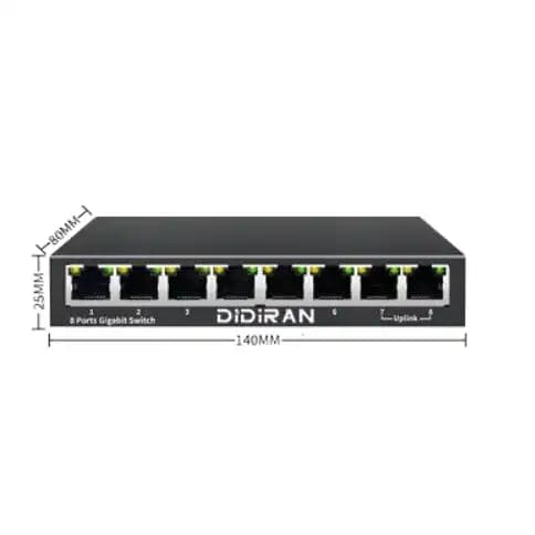سوئیچ شبکه دیدایران مدل SW-1008-G