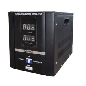استابلایزر آلجا تکفاز با تکنولوژی سروو موتور مدل SVC3000 توان3KVA — تصویر ۲