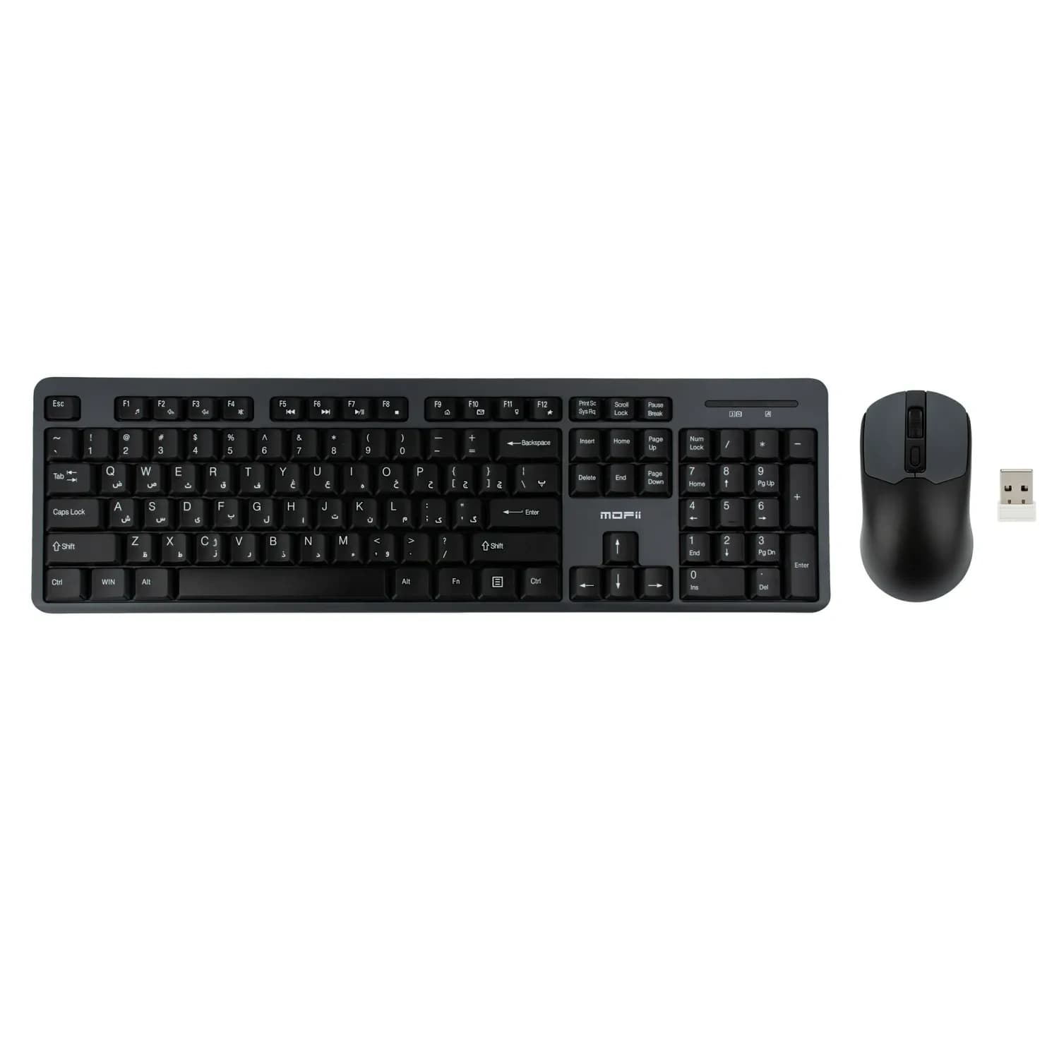 کیبورد و ماوس بی‌سیم مافی X100 Black Gray