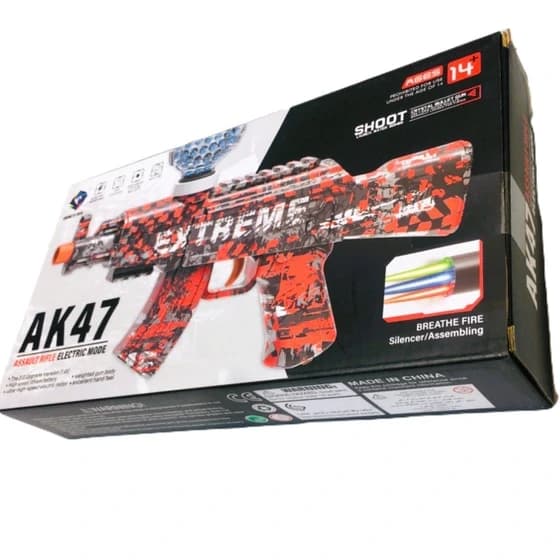 تفنگ تیر ژله ای شارژی AK47 اسباب بازی