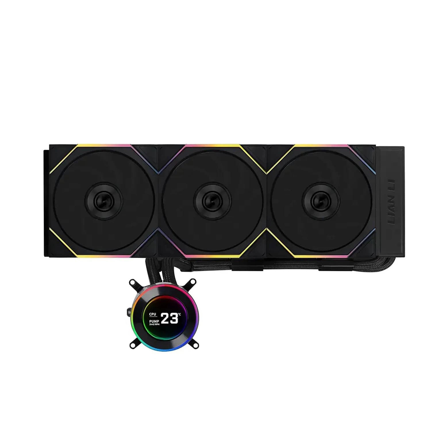 خنک کننده مایع پردازنده لیان لی مدل HydroShift II LCD-C 360TL Black — تصویر ۱۰