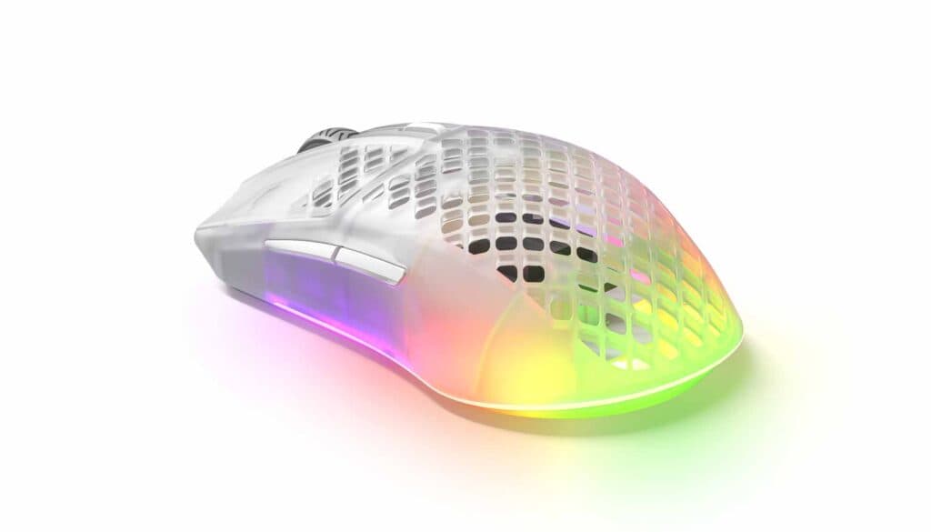 ماوس گیمینگ بی‌سیم استیل سریز مدل Aerox 3 Ghost Wireless — تصویر ۳