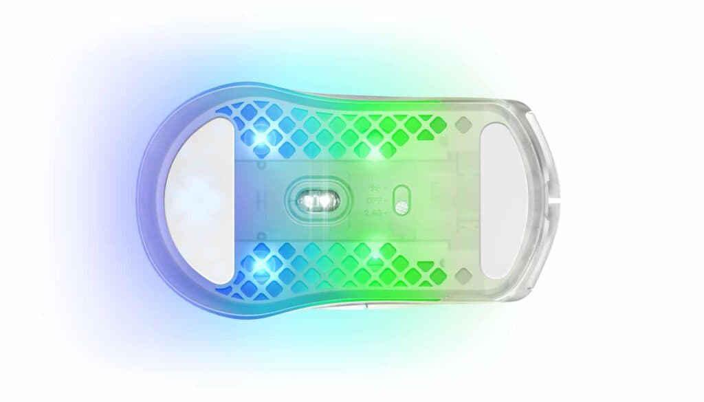 ماوس گیمینگ بی‌سیم استیل سریز مدل Aerox 3 Ghost Wireless — تصویر ۹