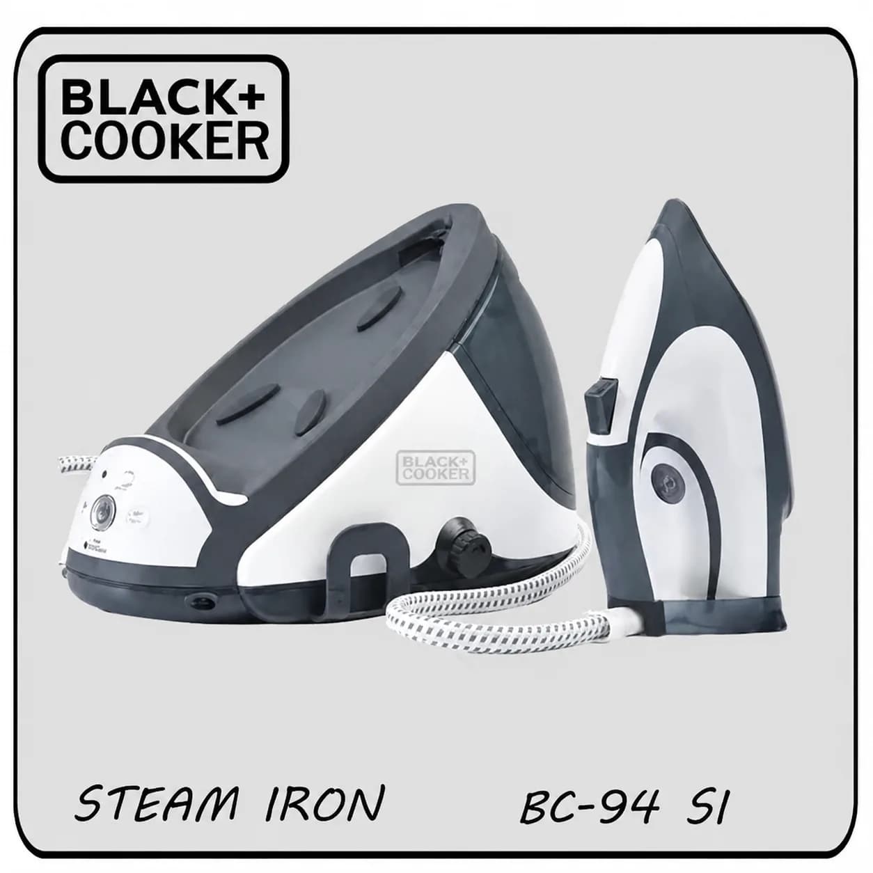 اتو بخار مخزن‌دار بلک کوکر (BLACK COOKER) مدل BC94SI — تصویر ۲