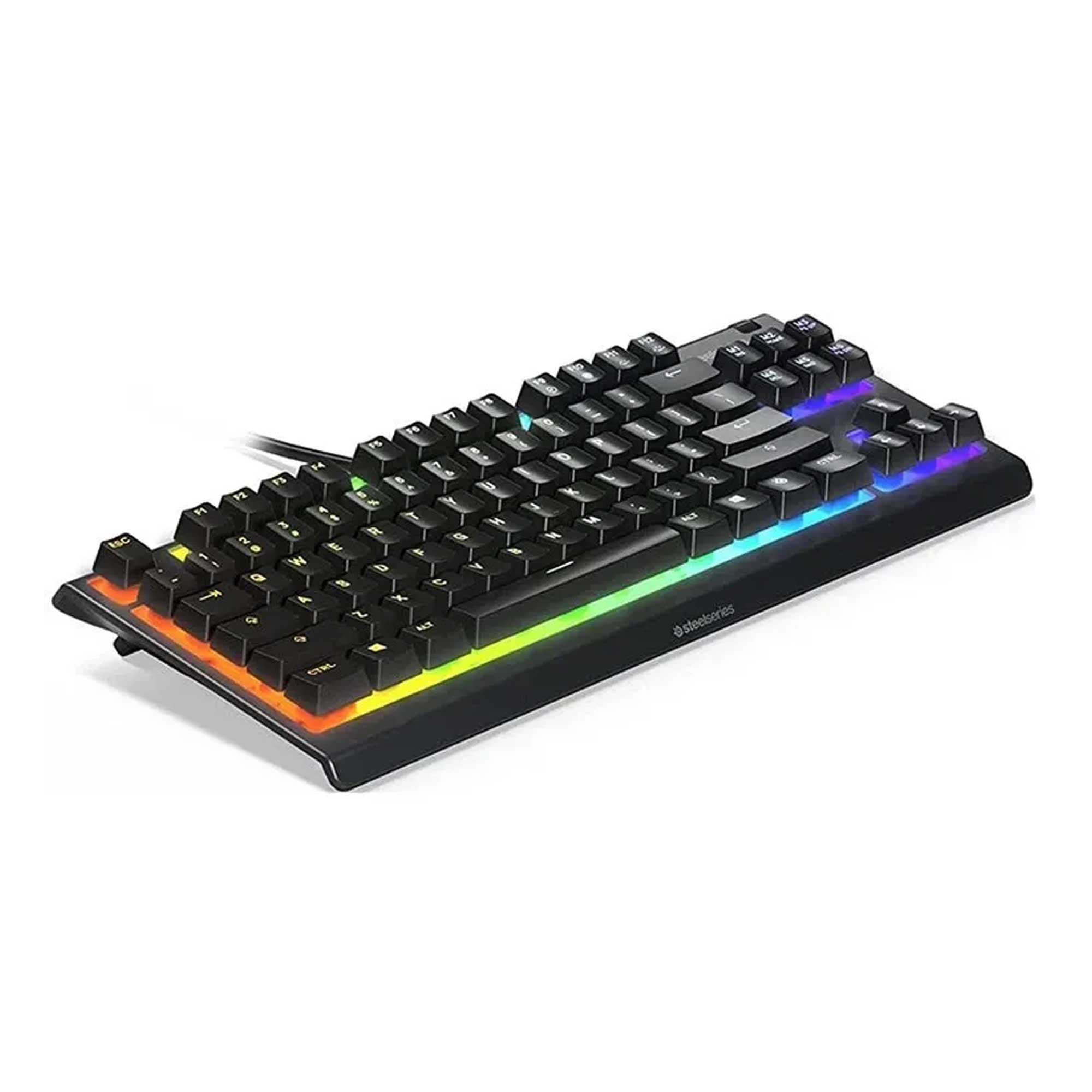 کیبورد گیمینگ استیل سریز مدل Apex 3 TKL White — تصویر ۳