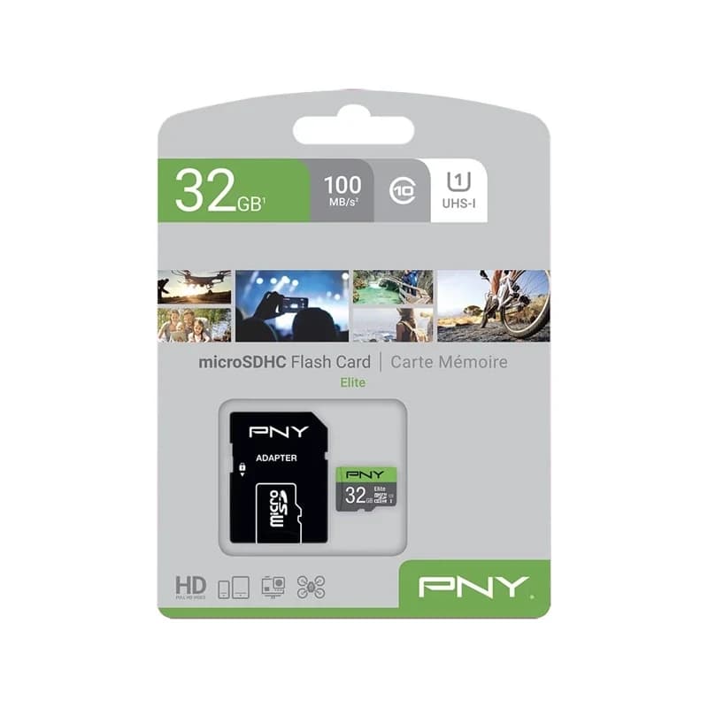 کارت حافظه پی ان وای Elite 32GB microSDHC