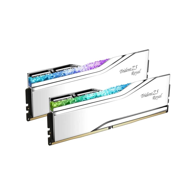 رم جی اسکیل Trident Z ROYAL SILVER RGB 32GB (2x16GB) 6400Mhz DDR5 CL32 — تصویر ۴