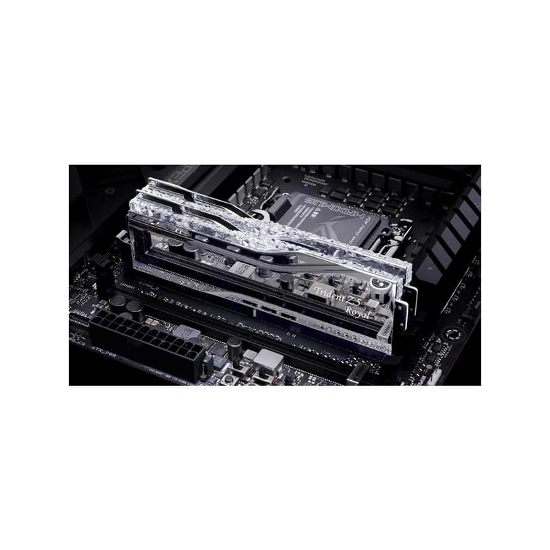 رم جی اسکیل Trident Z ROYAL SILVER RGB 32GB (2x16GB) 6400Mhz DDR5 CL32 — تصویر ۵