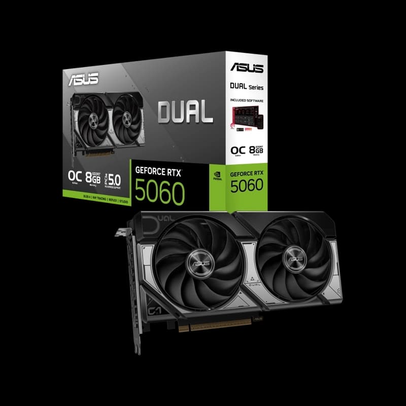 کارت گرافیک ایسوس Dual GeForce RTX5060 8GB GDDR7 OC Edition — تصویر ۲