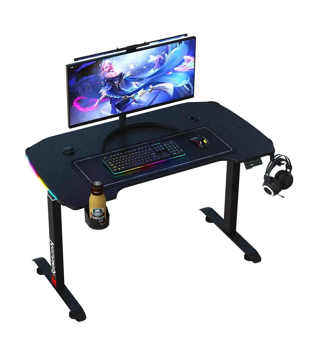 میز گیمینگ موتور دار ردراگون GD-3320-S 120cm RGB — تصویر ۹
