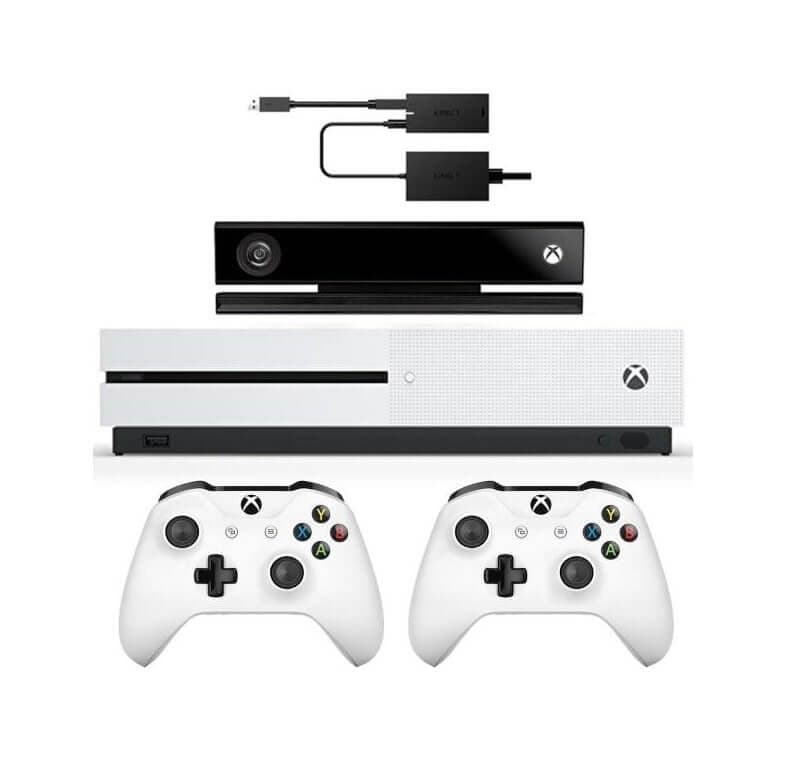 خرید xbox one s دو دسته با بازی همراه با کینکت | قیمت ایکس باکس وان اس با کینکت ریفر