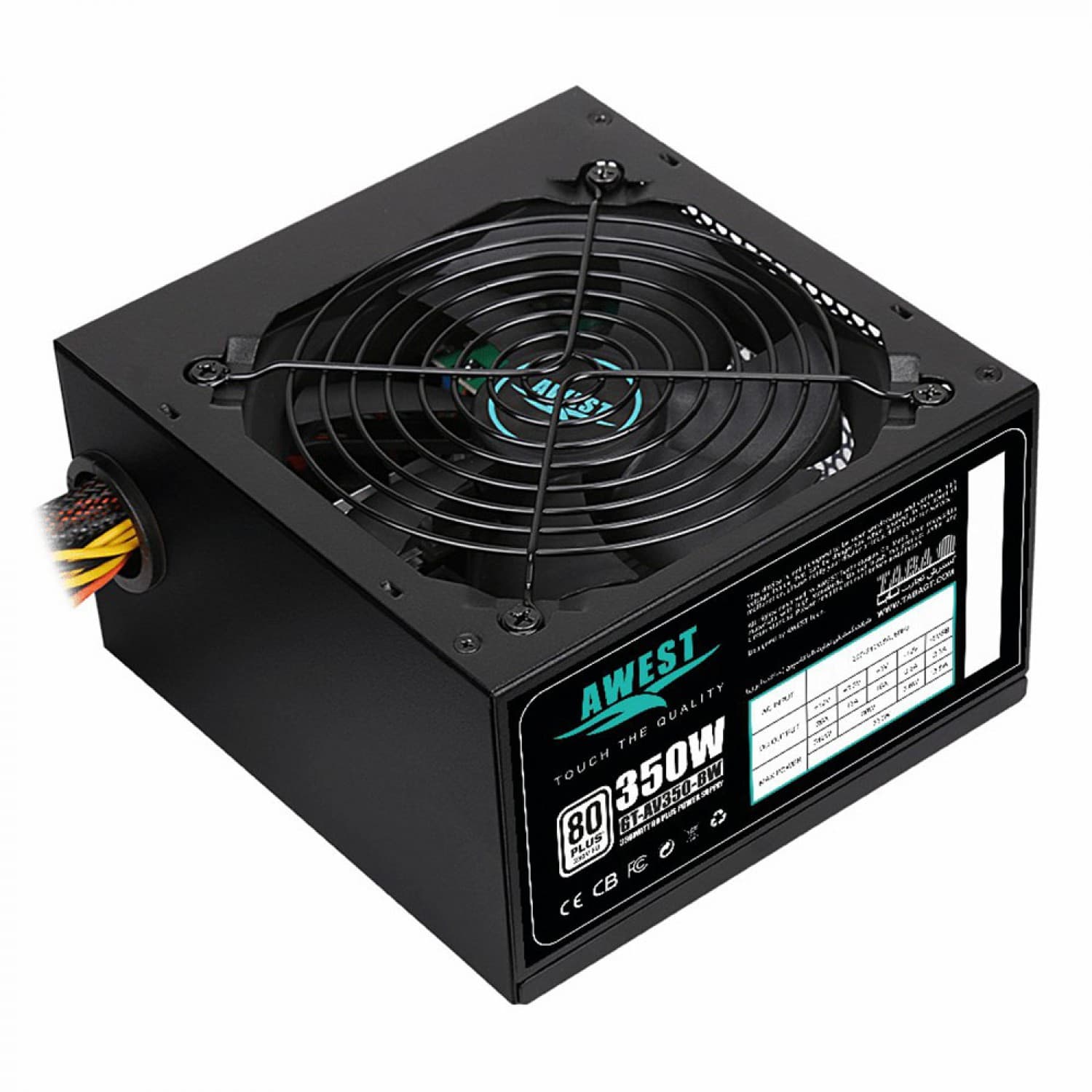 منبع تغذیه اوست POWER AWEST GT-AV350-BW با توان 350 وات