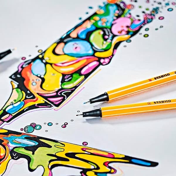 ست 24 عددی روان نویس point 88 و ماژیک Pen 68 استابیلو مدل Arty Creative — تصویر ۶