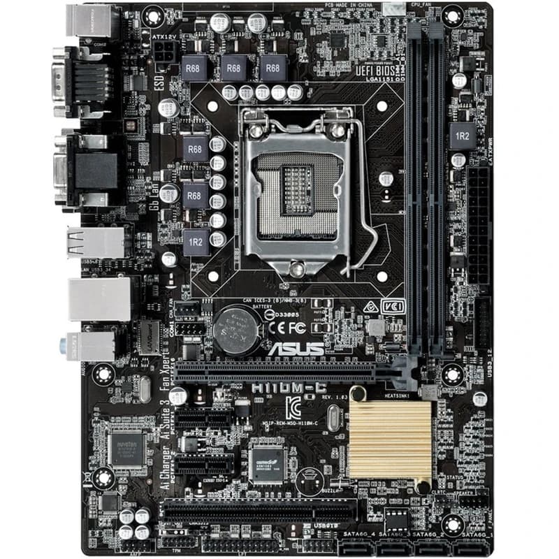 مادربرد ایسوس (استوک) MB ASUS H110M-C D4 — تصویر ۲