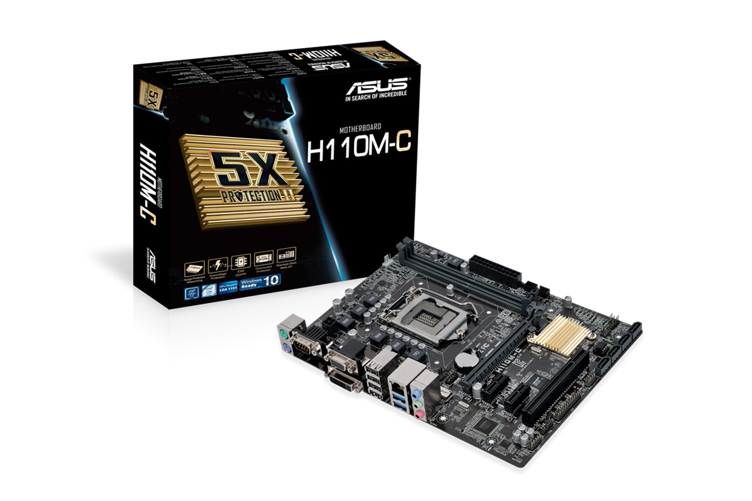 مادربرد ایسوس (استوک) MB ASUS H110M-C D4 — تصویر ۴