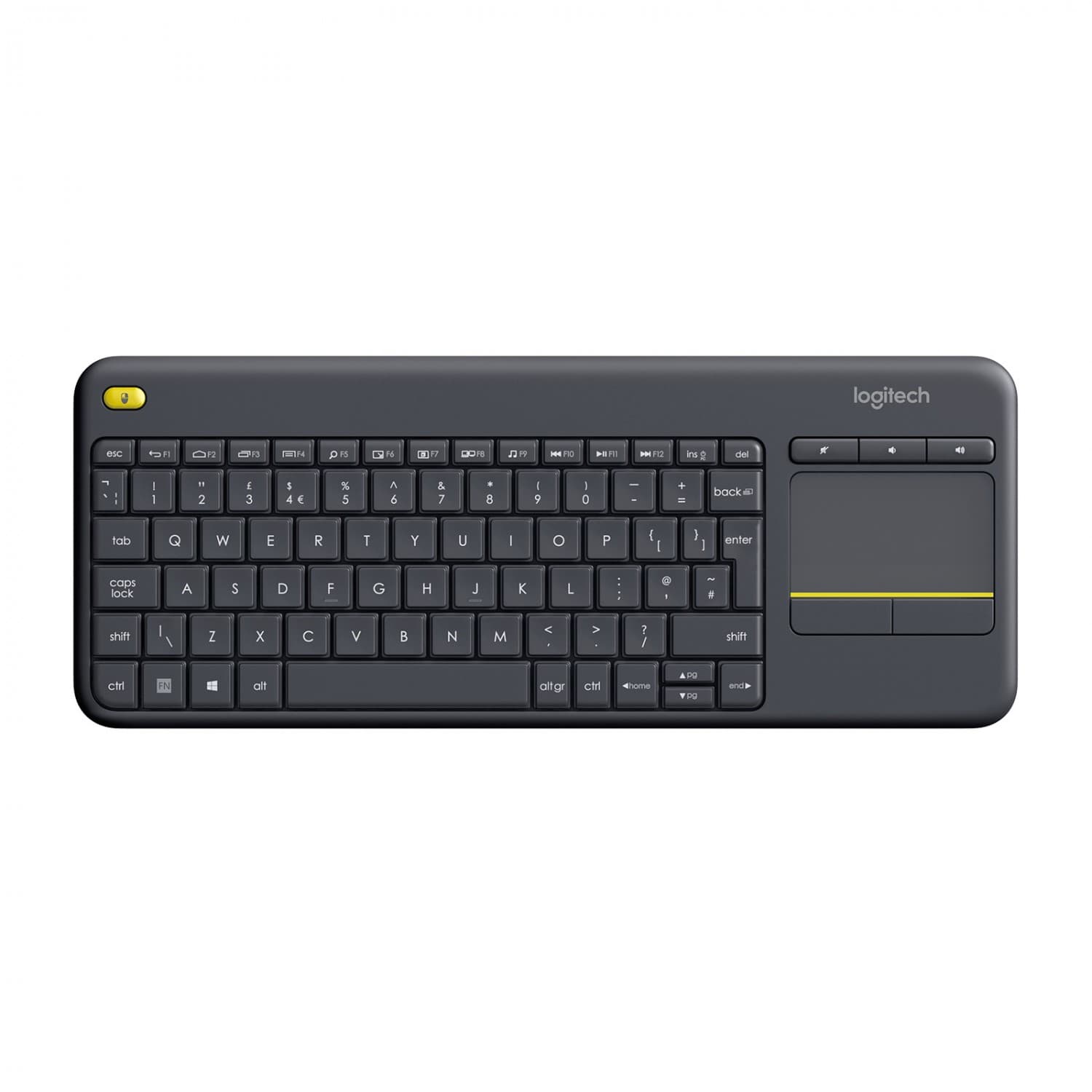 کیبورد بی سیم همراه با تاچ پد لاجیتک KEYBOARD LOGITECH K400 PLUS WIRELESS