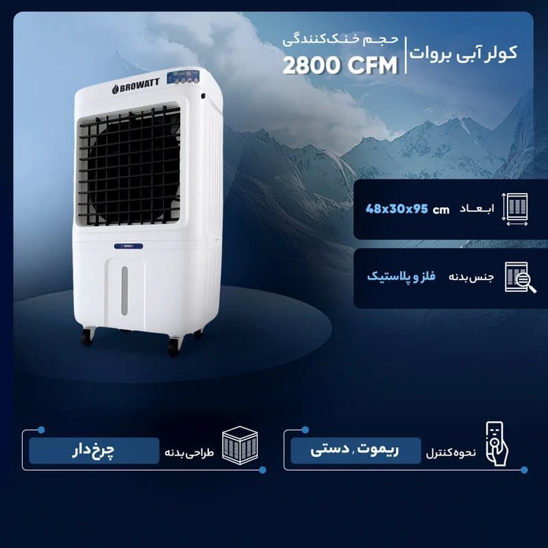 کولر آبی بروات مدل BR24000 — تصویر ۱۱