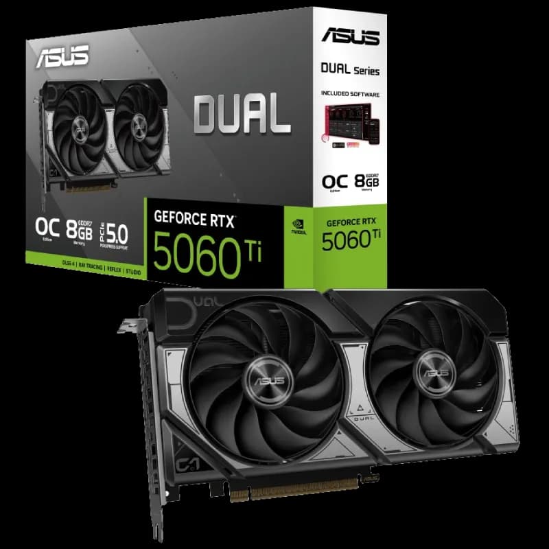 کارت گرافیک ایسوس ASUS Dual GeForce RTX 5060ti OC 8GB GDDR7