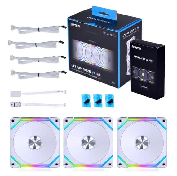 فن کیس لیان لی FAN CASE LIAN LI UN SL120 V2 WHITE — تصویر ۳