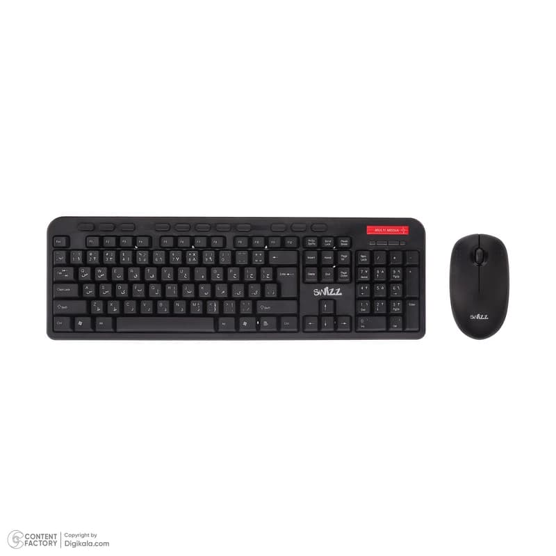 کیبورد و موس بی سیم سویز KEYBOARD & MOUSE WIRELESS SWIZZ SWK-2029