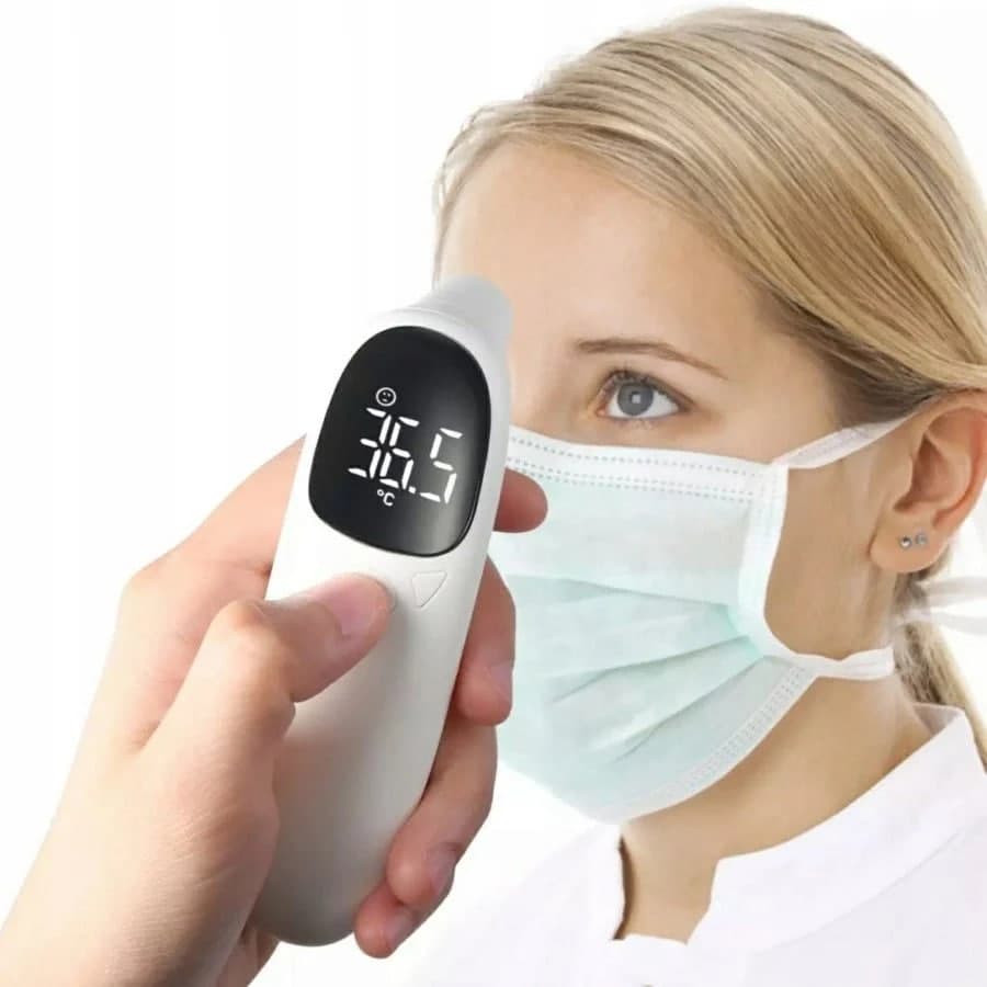 دماسنج الکترونیکی پزشکی مادون قرمز غیر تماسی برای کودکان برند Elfos (باطری خور) مدل f02 — تصویر ۴