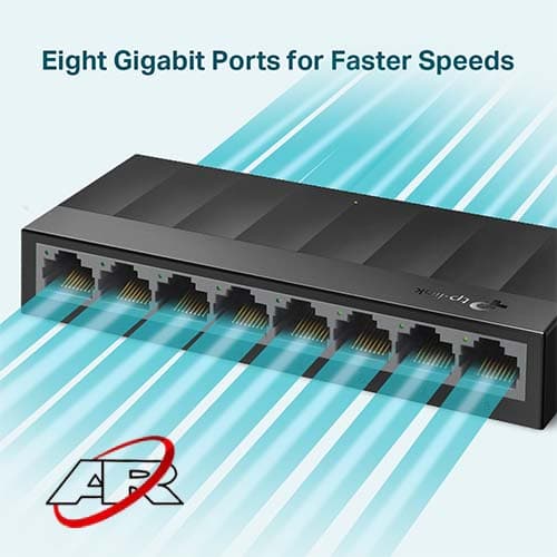 سوییچ 8 پورت گیگابیتی و دسکتاپ تی پی-لینک LS1008G — تصویر ۴