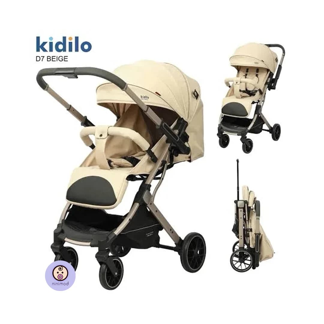 کالسکه مسافرتی کیدیلو kidilo مدل D7 (دسته دو طرفه) — تصویر ۸